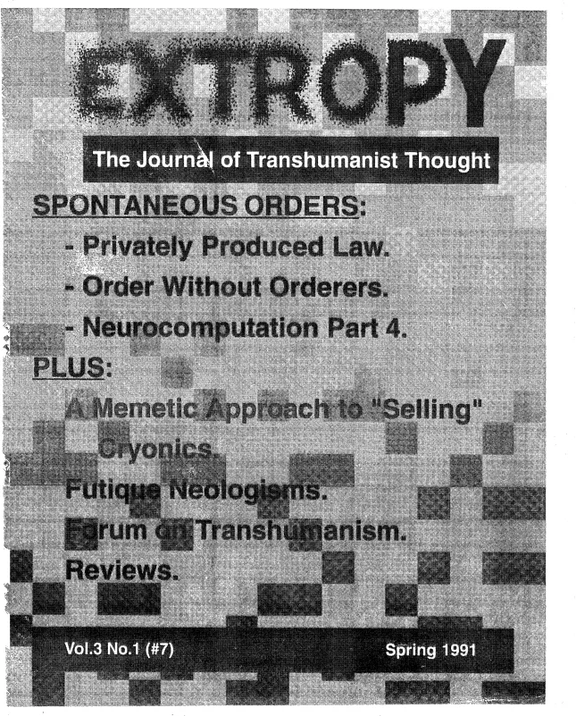 Cover of Extropy #7