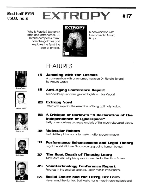 Cover of Extropy #17