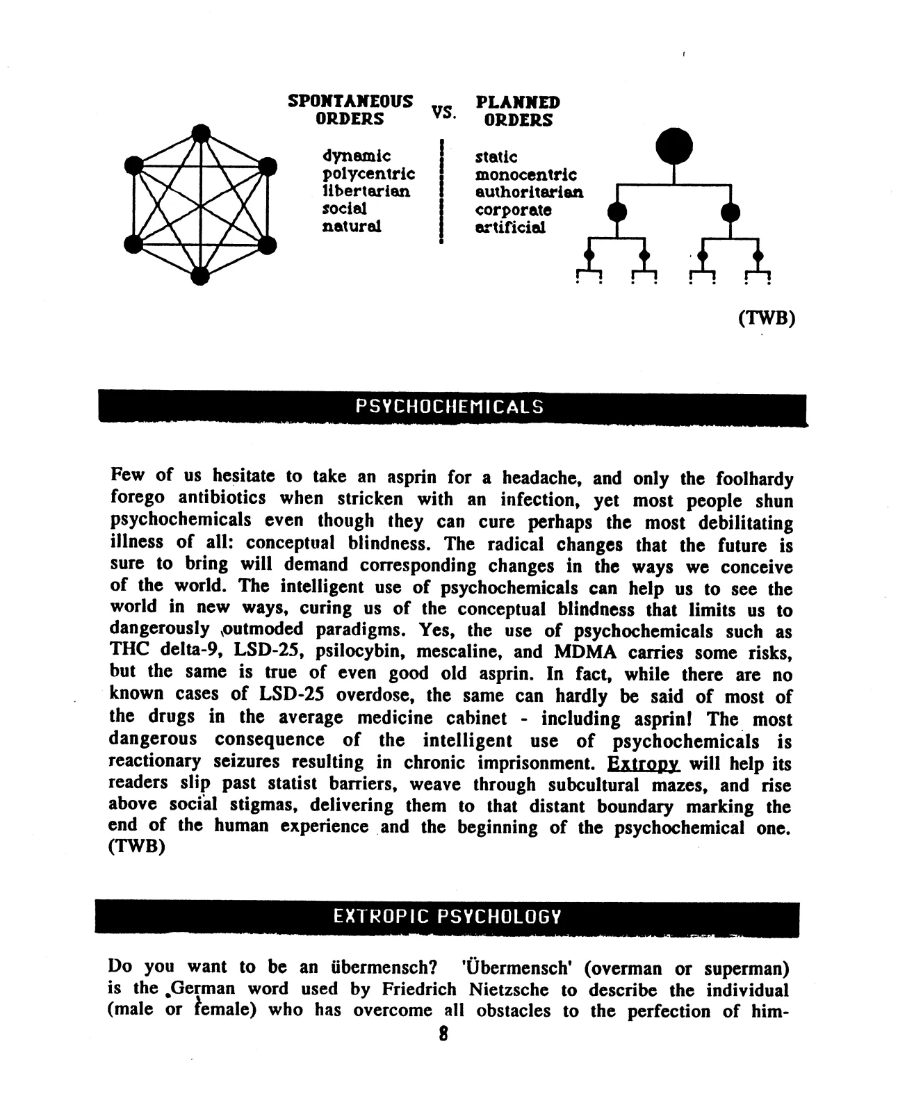 Extropy #1, page 9 (original scan)