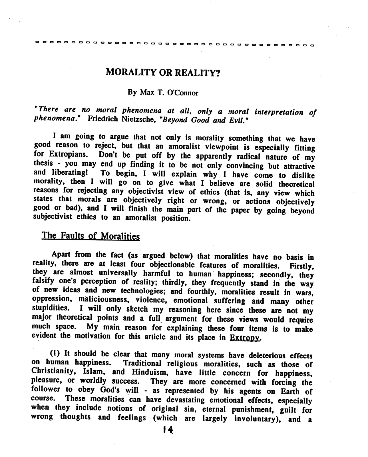 Extropy #1, page 15 (original scan)