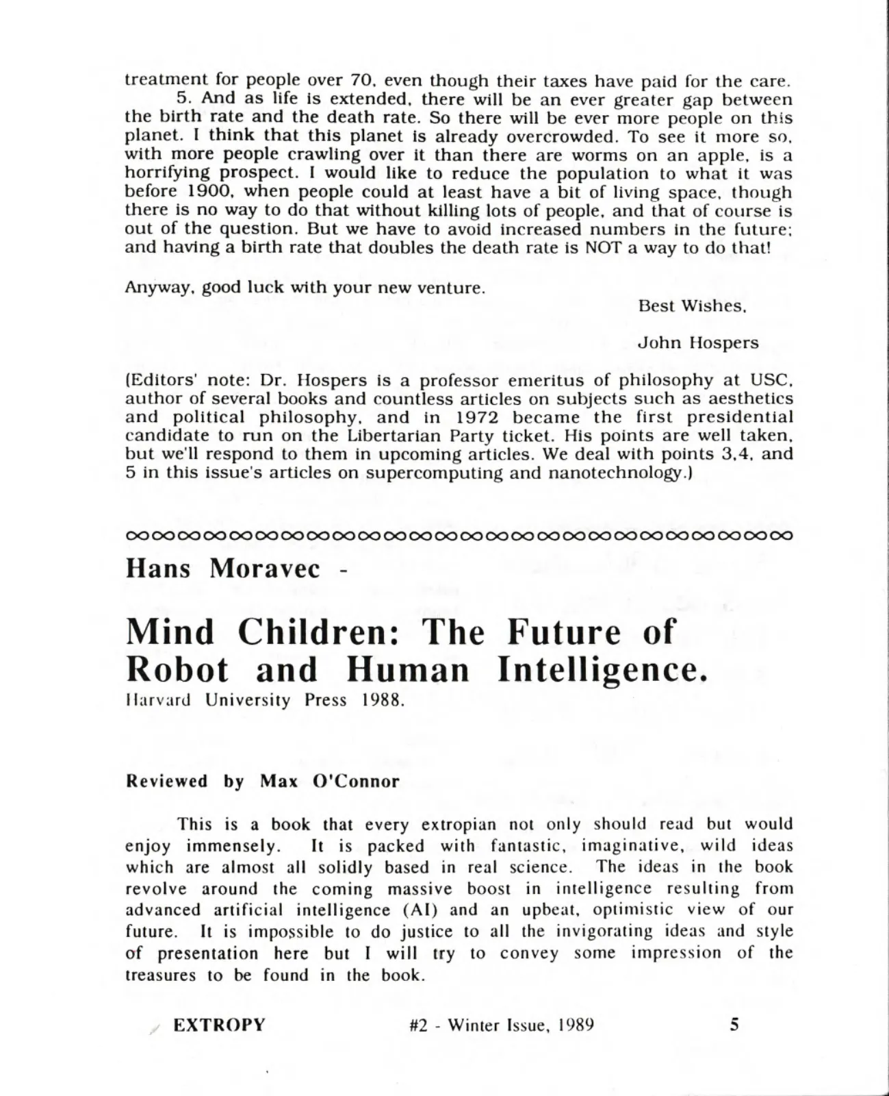 Extropy #2, page 5 (original scan)