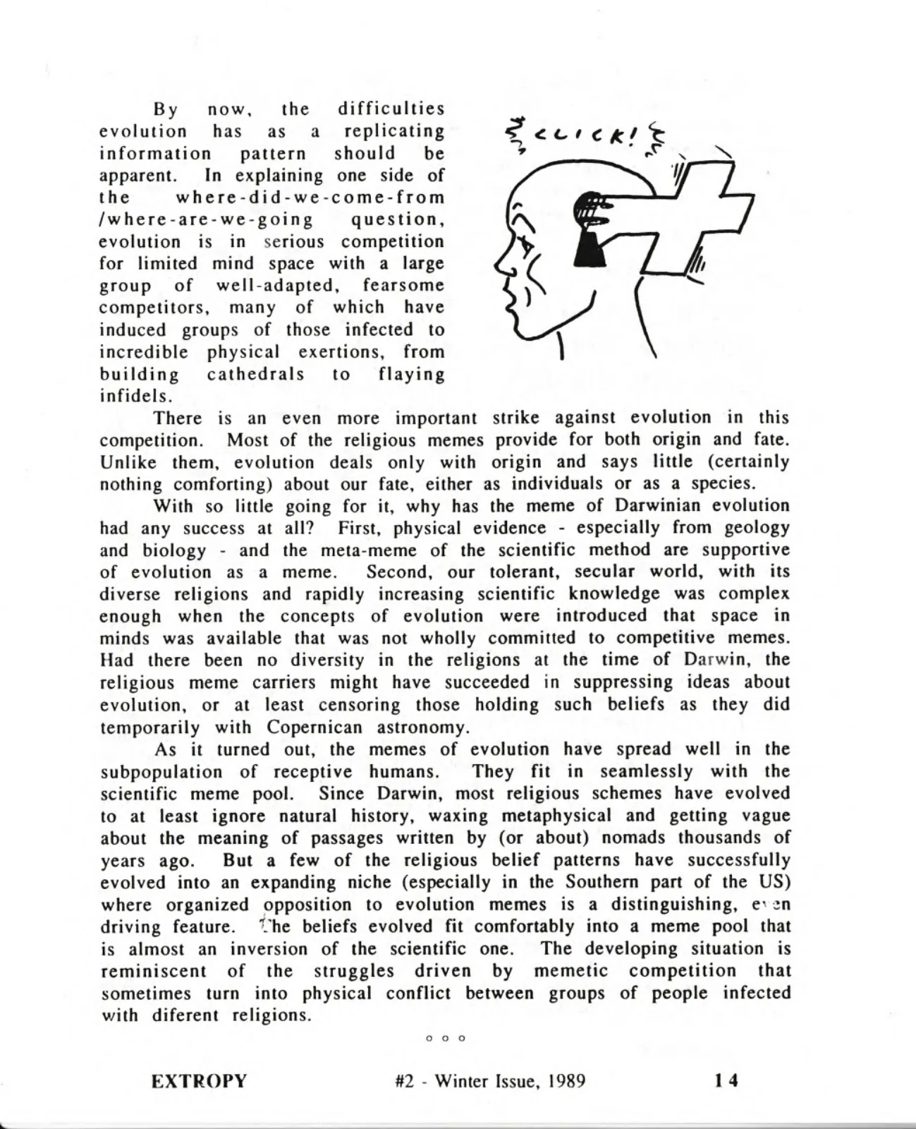 Extropy #2, page 14 (original scan)