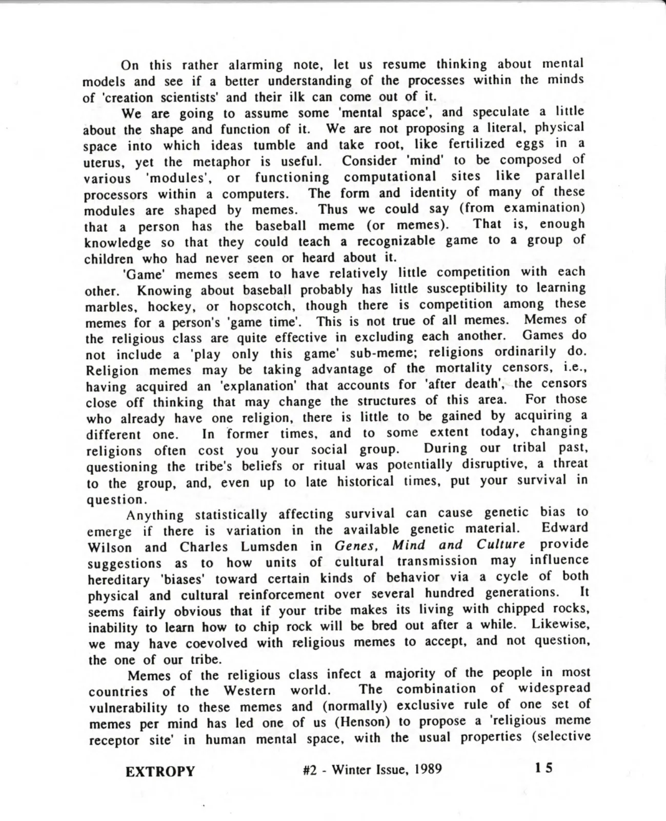 Extropy #2, page 15 (original scan)