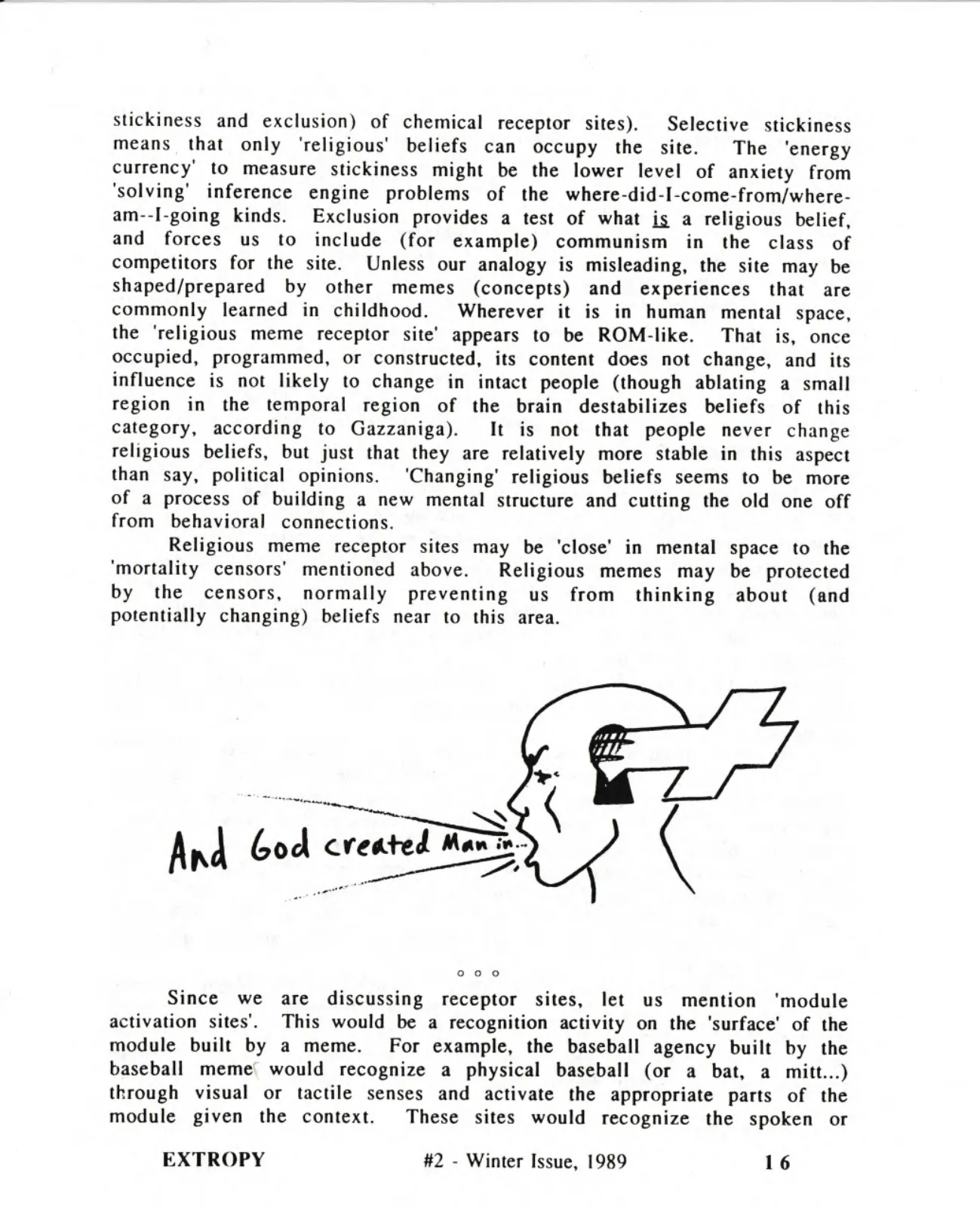 Extropy #2, page 16 (original scan)