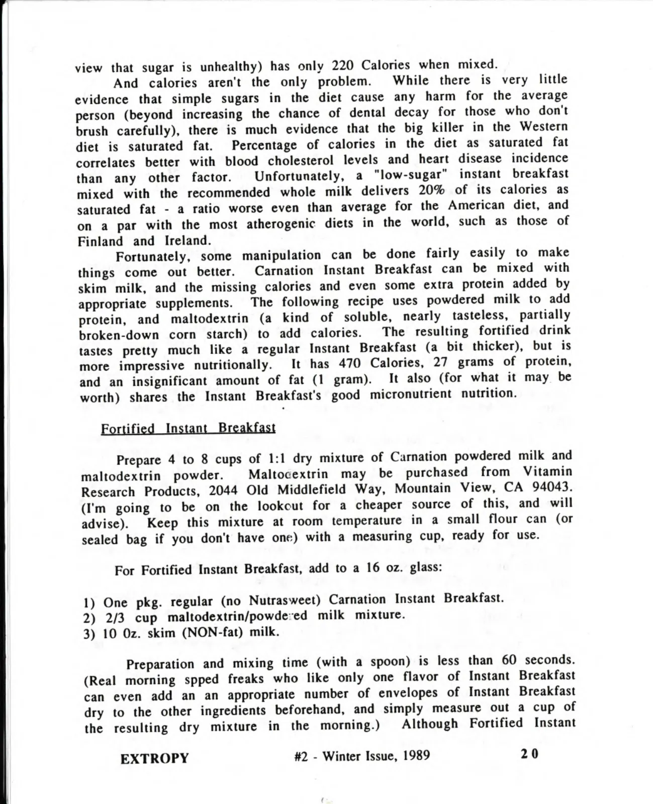 Extropy #2, page 20 (original scan)