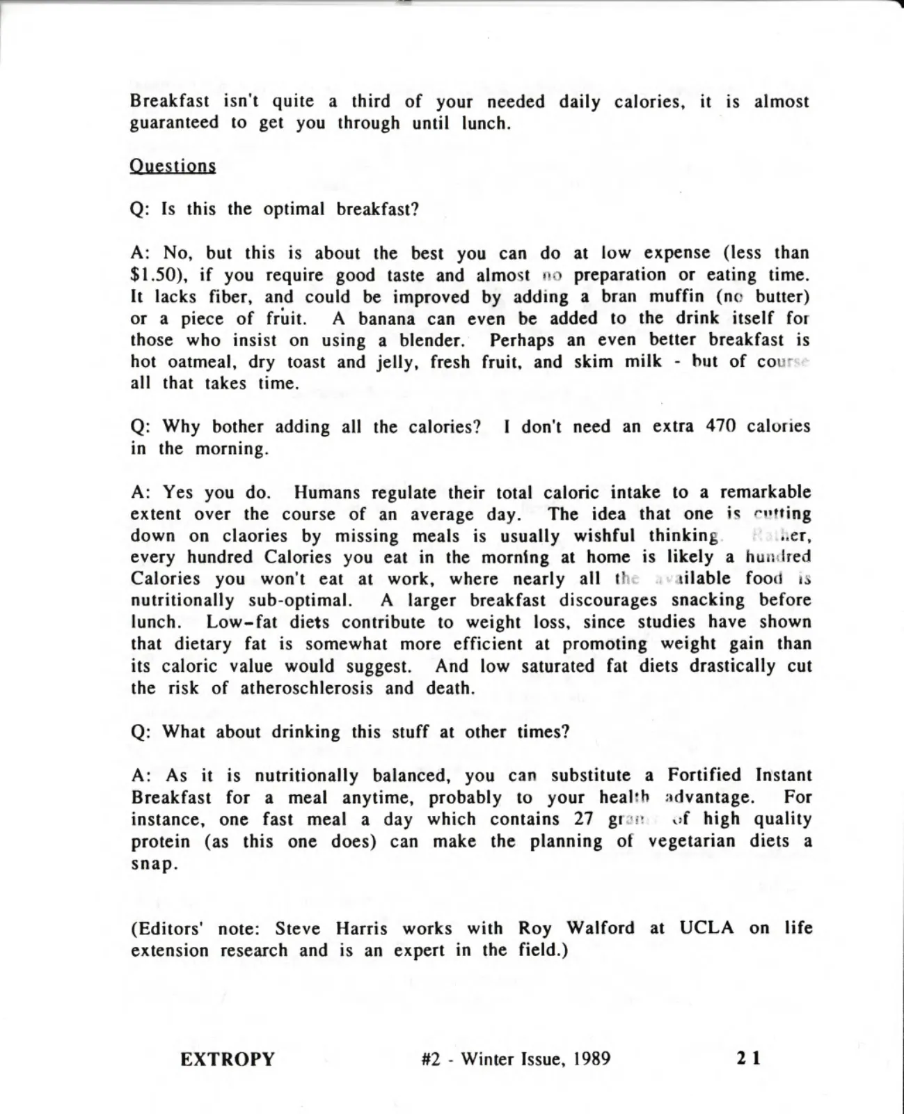 Extropy #2, page 21 (original scan)