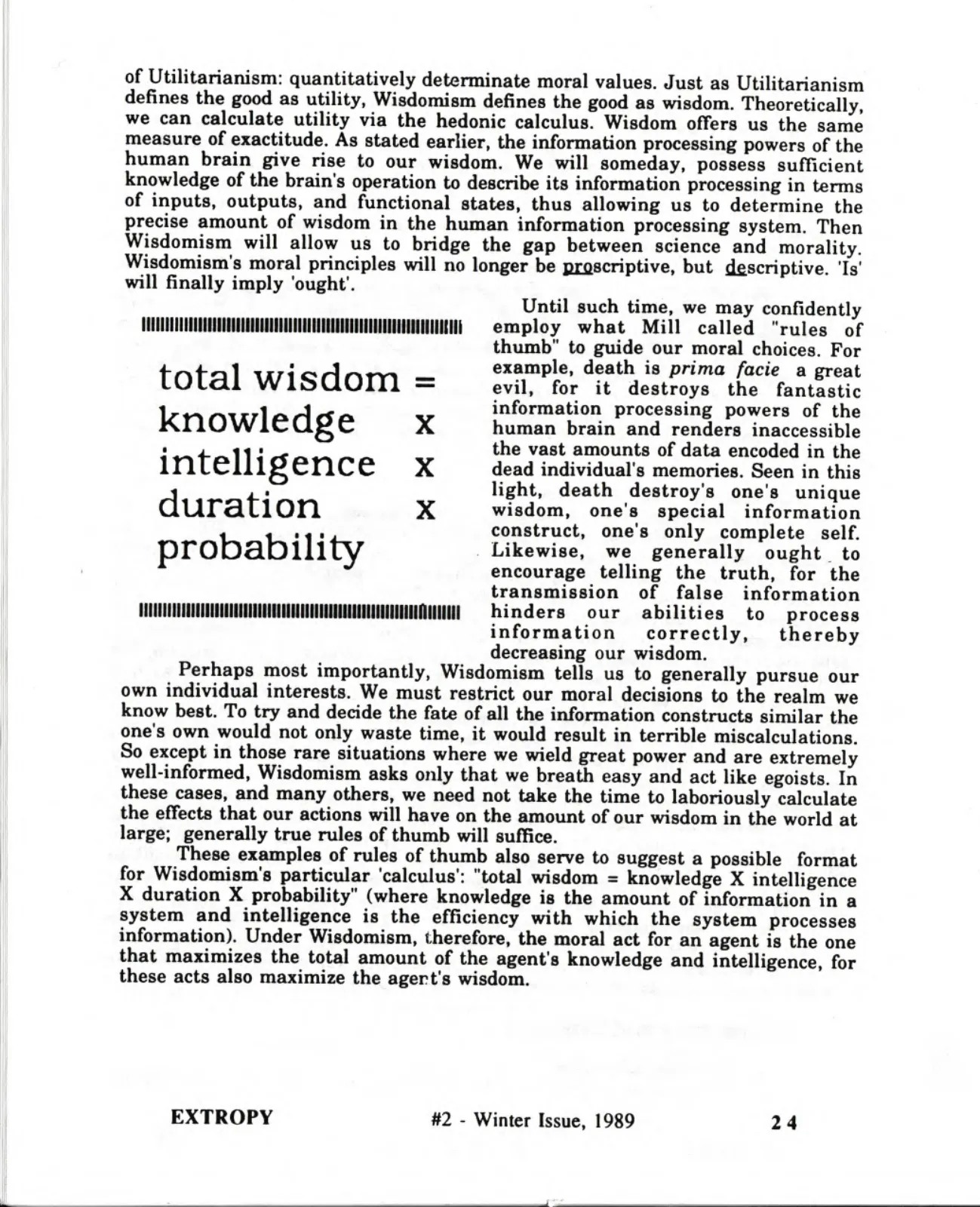 Extropy #2, page 24 (original scan)