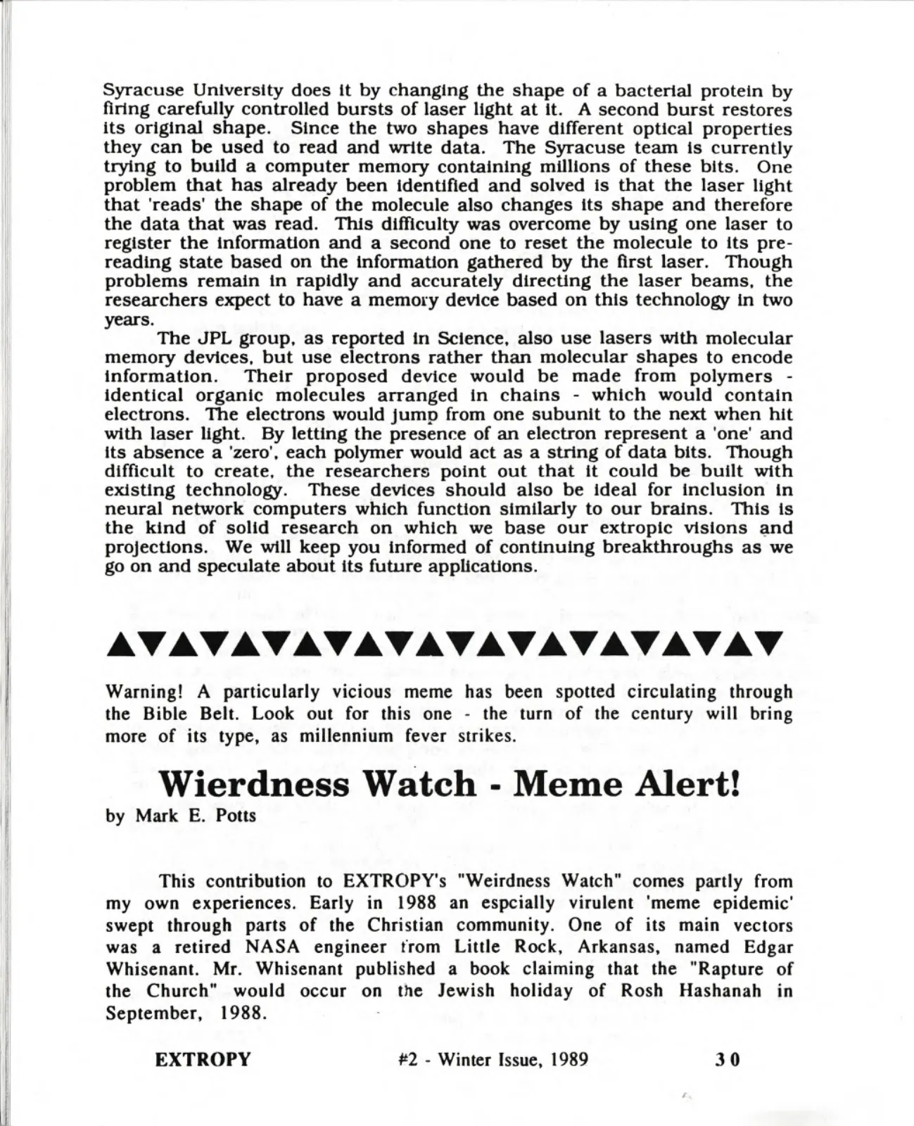 Extropy #2, page 30 (original scan)