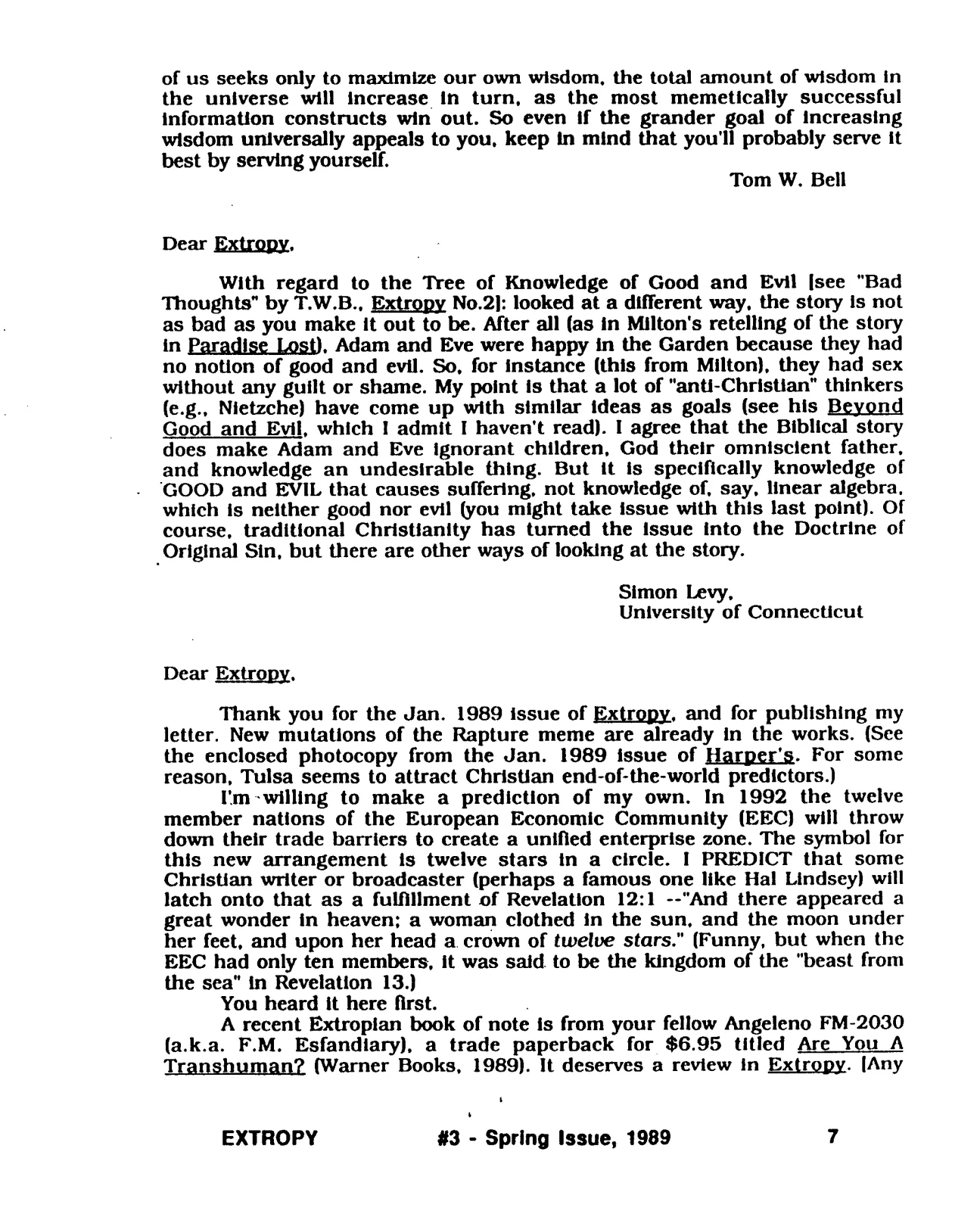 Extropy #3, page 7 (original scan)