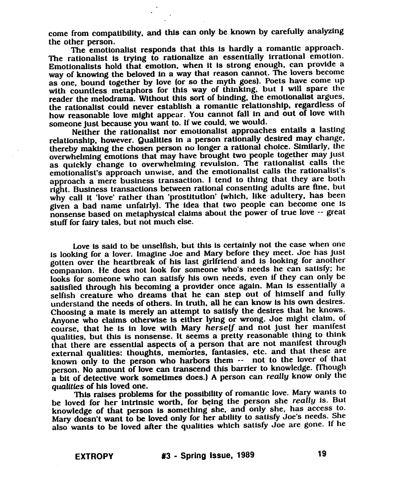 Extropy #3, page 19 (original scan)