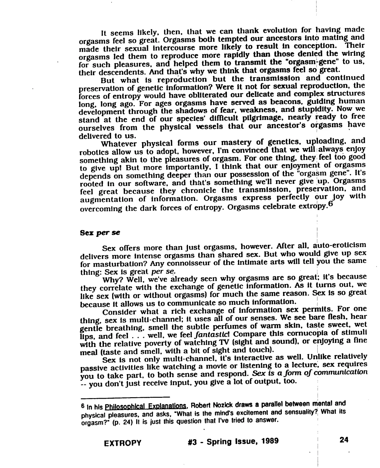 Extropy #3, page 24 (original scan)