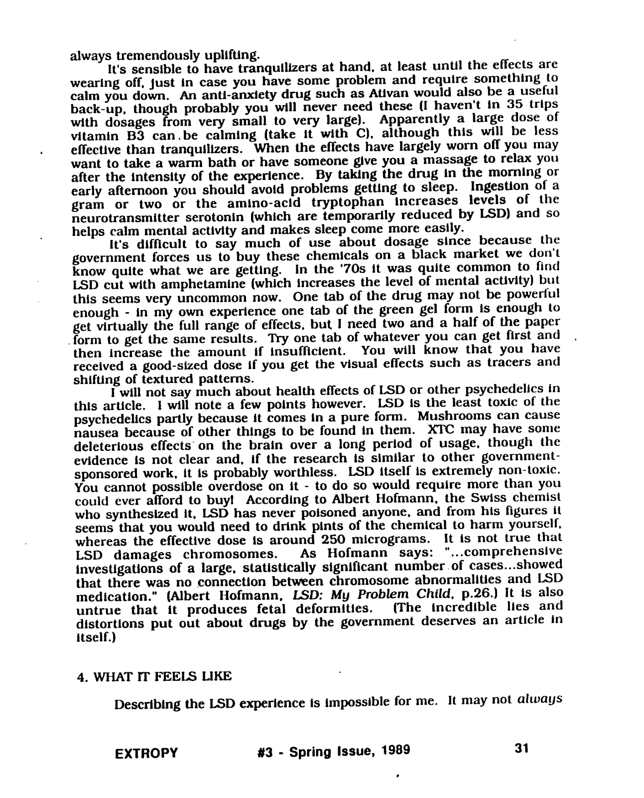 Extropy #3, page 31 (original scan)