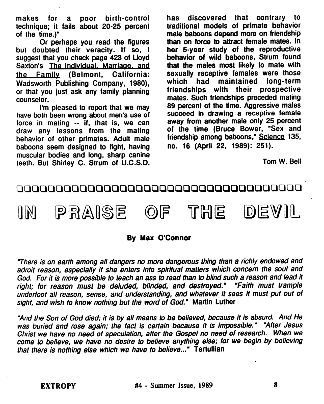 Extropy #4, page 8 (original scan)