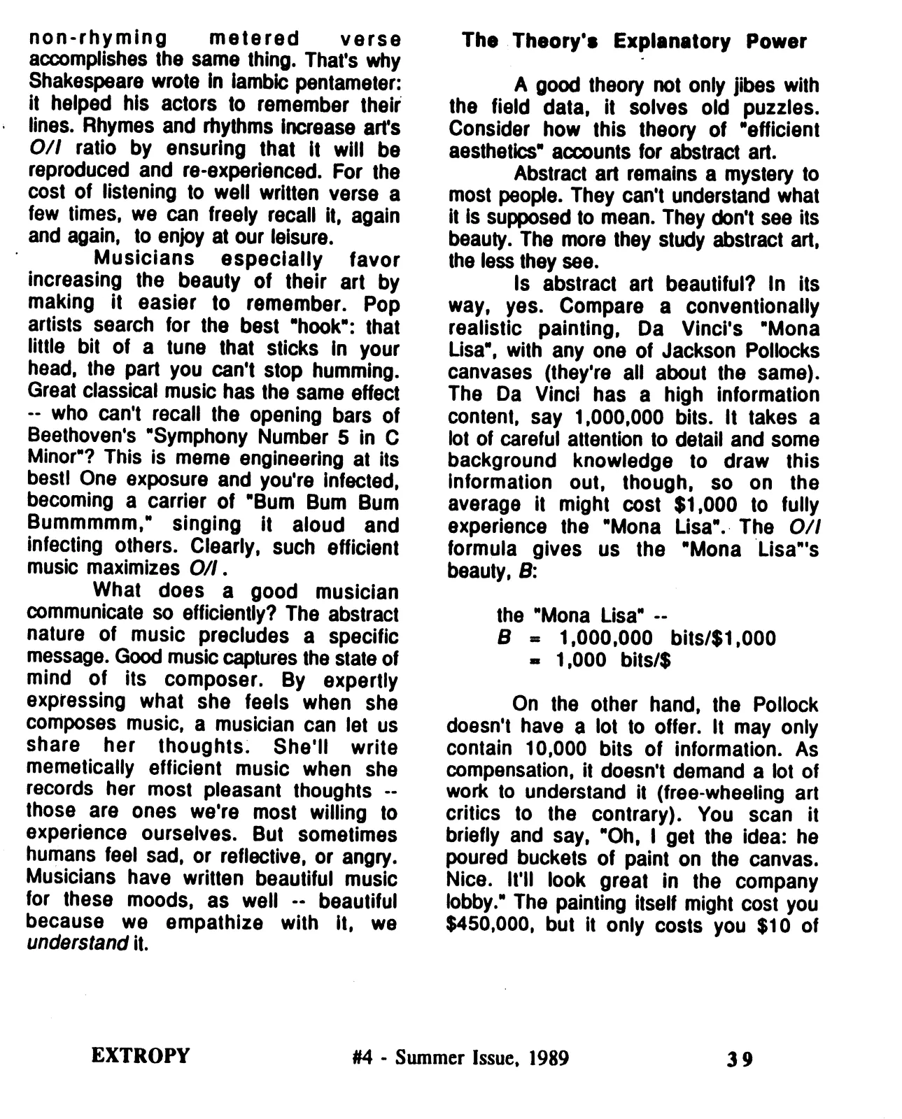 Extropy #4, page 39 (original scan)