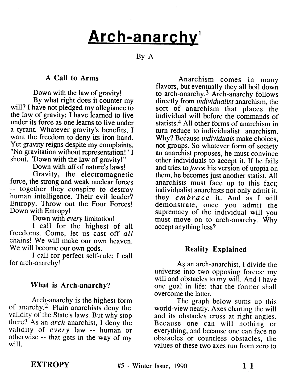 Extropy #5, page 11 (original scan)
