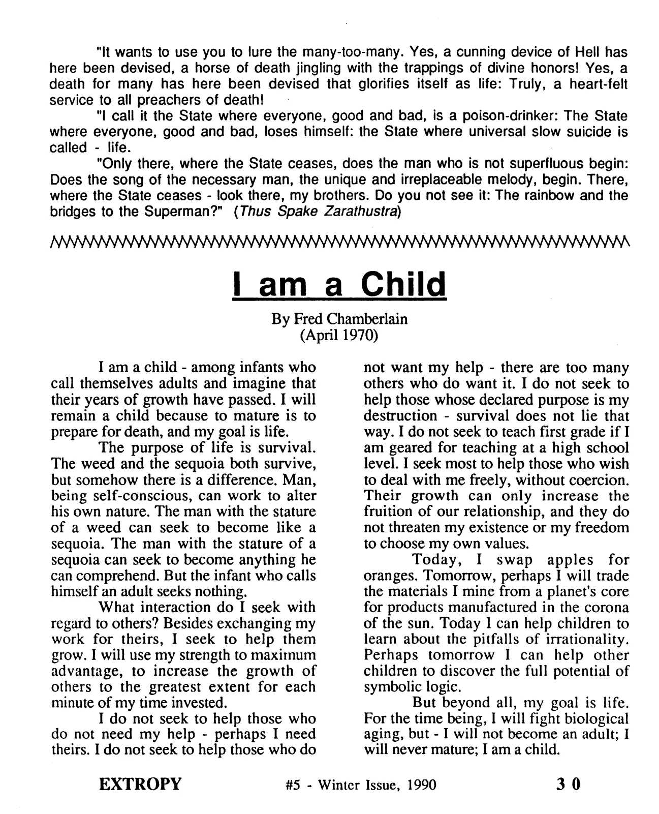 Extropy #5, page 30 (original scan)