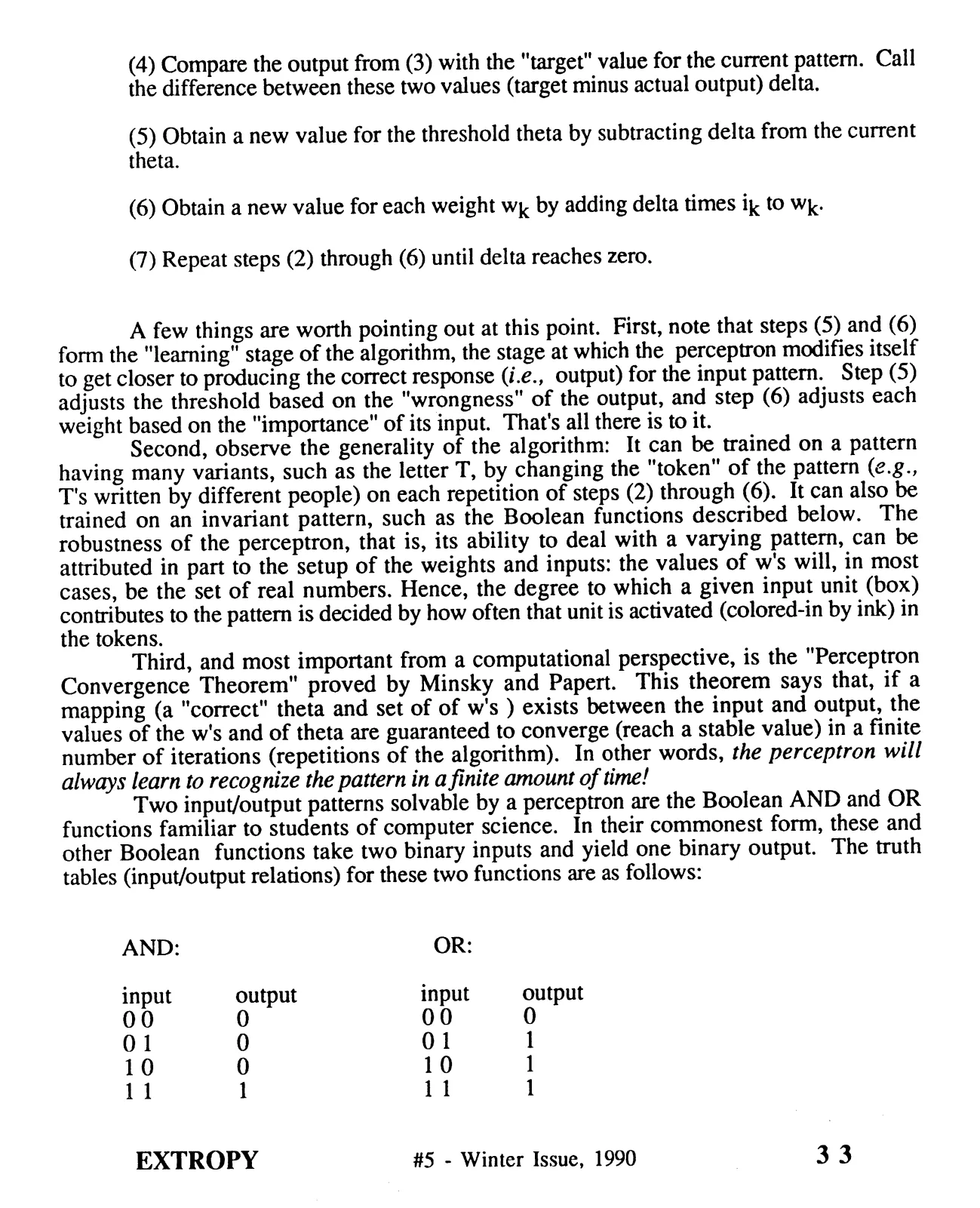 Extropy #5, page 33 (original scan)
