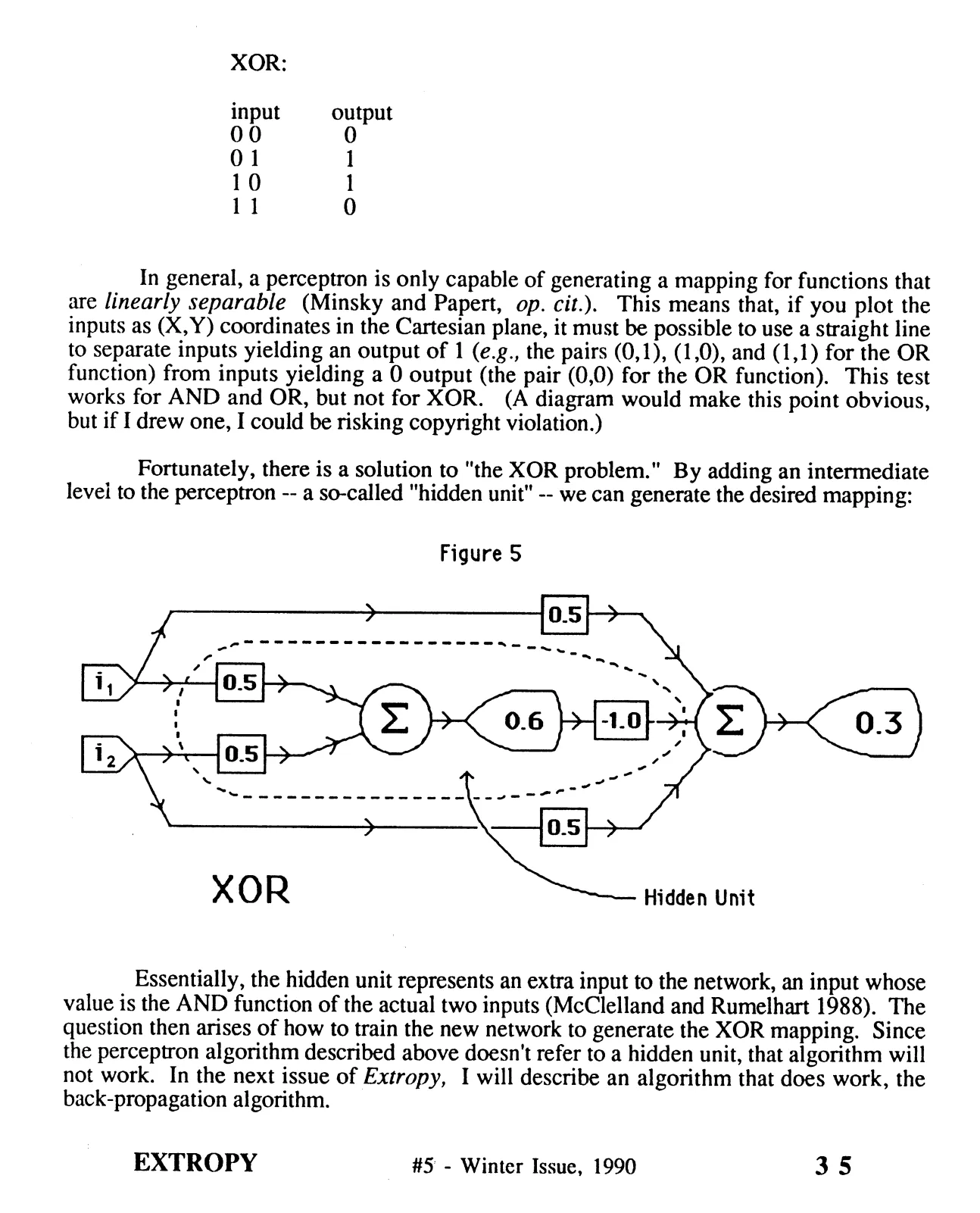 Extropy #5, page 35 (original scan)