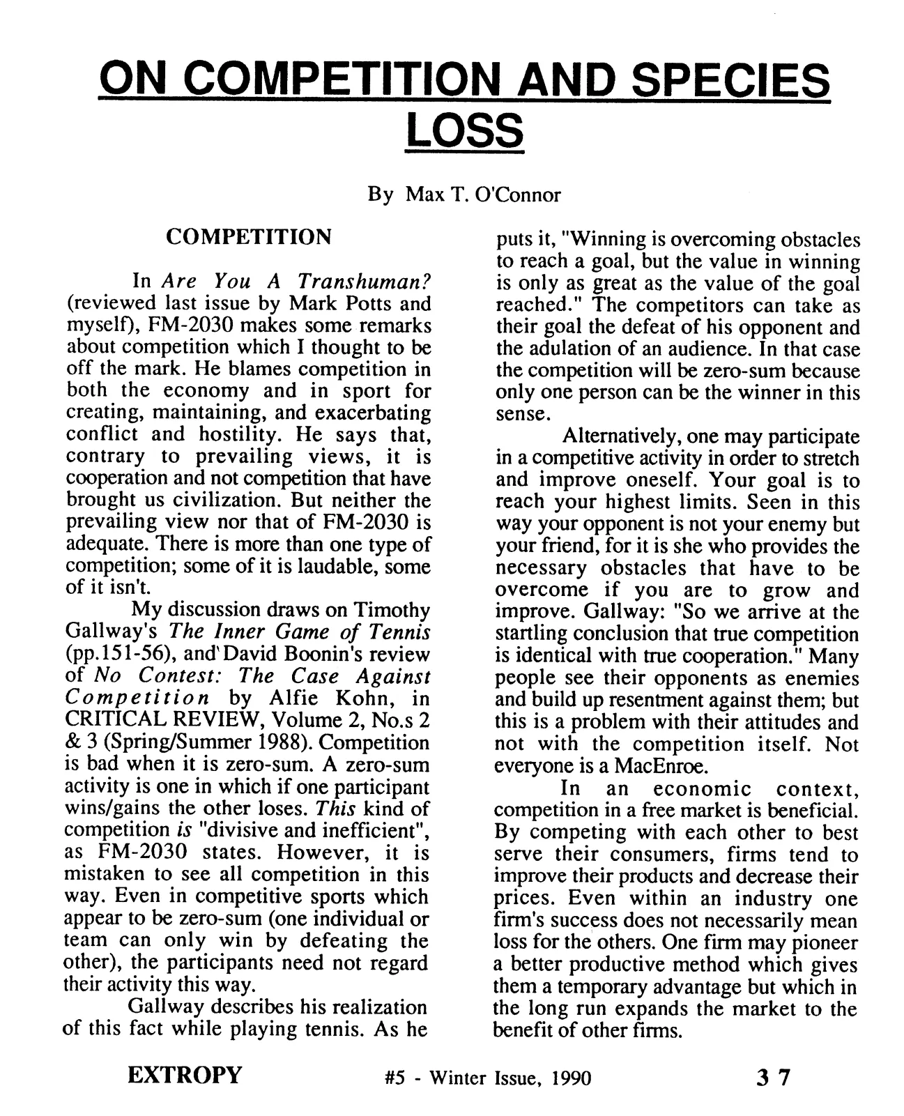 Extropy #5, page 37 (original scan)