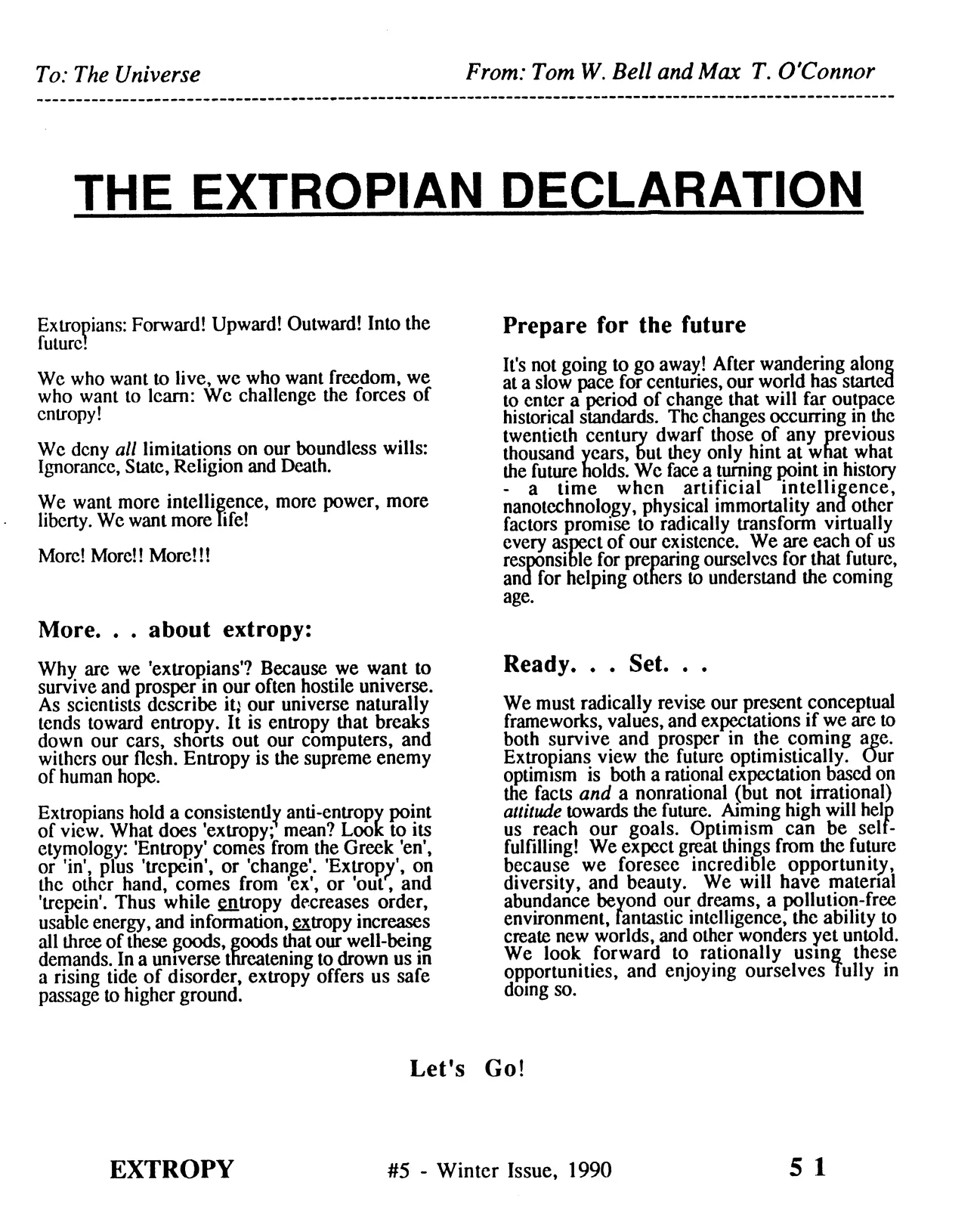 Extropy #5, page 51 (original scan)