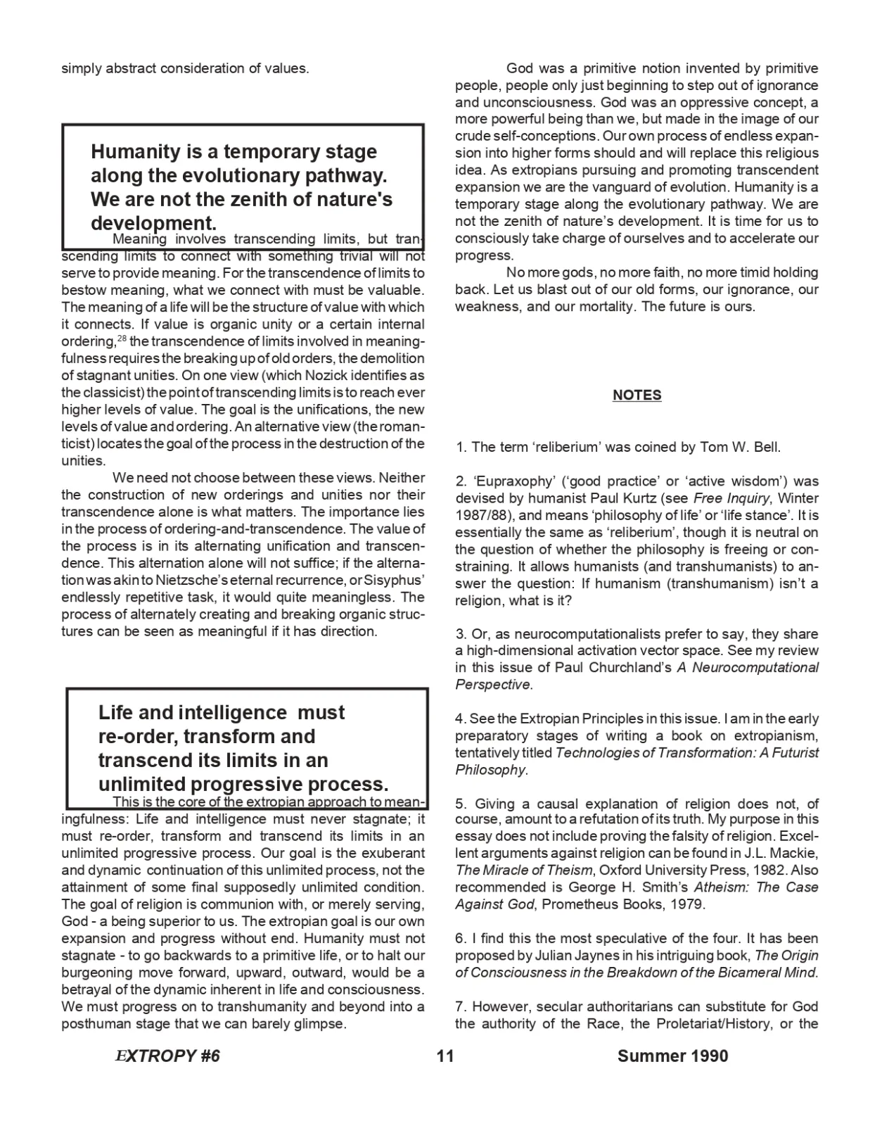 Extropy #6, page 11 (original scan)