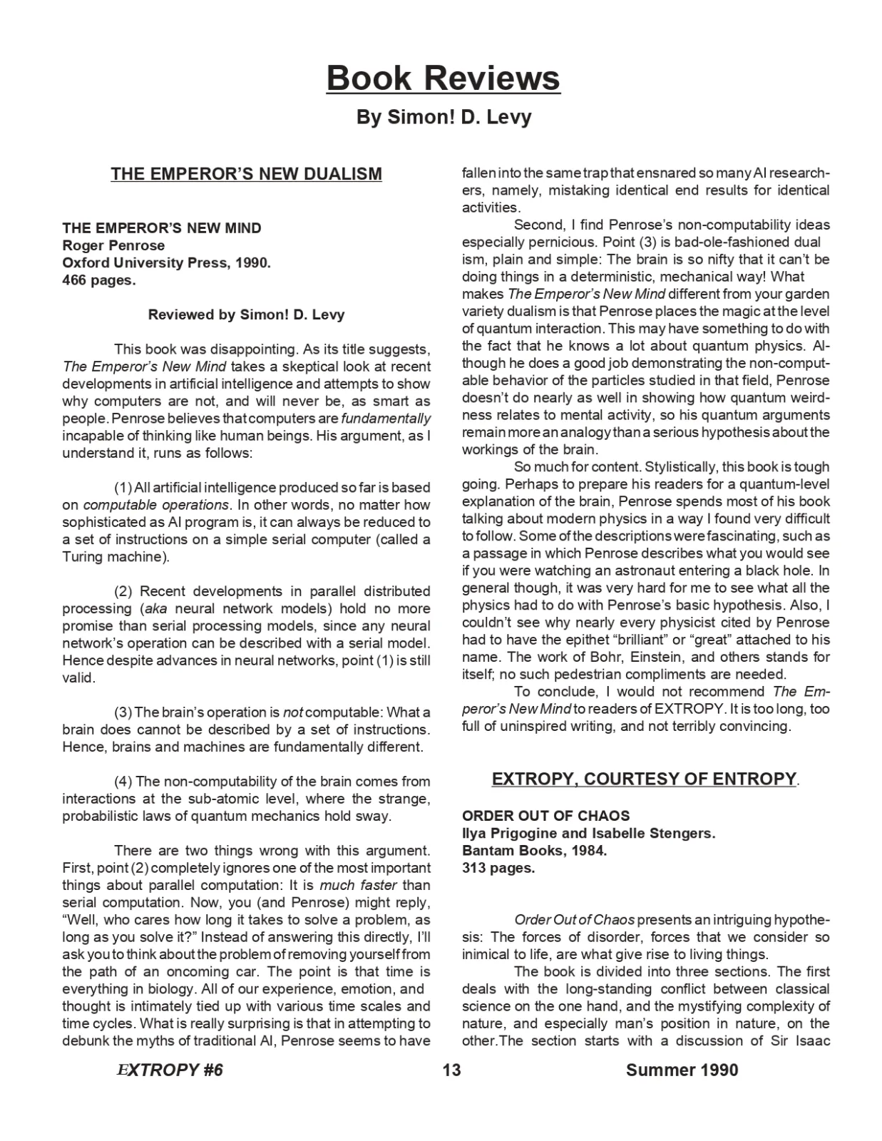 Extropy #6, page 13 (original scan)