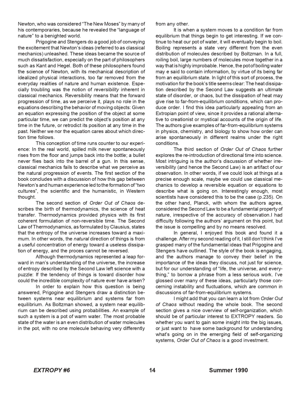 Extropy #6, page 14 (original scan)