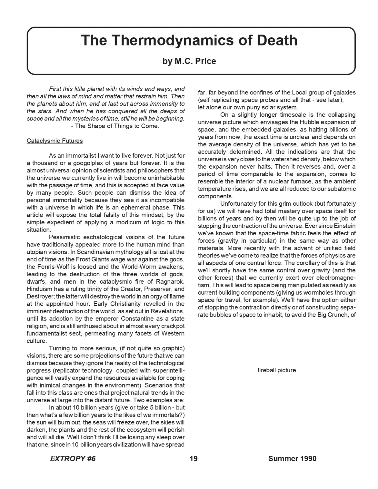 Extropy #6, page 19 (original scan)