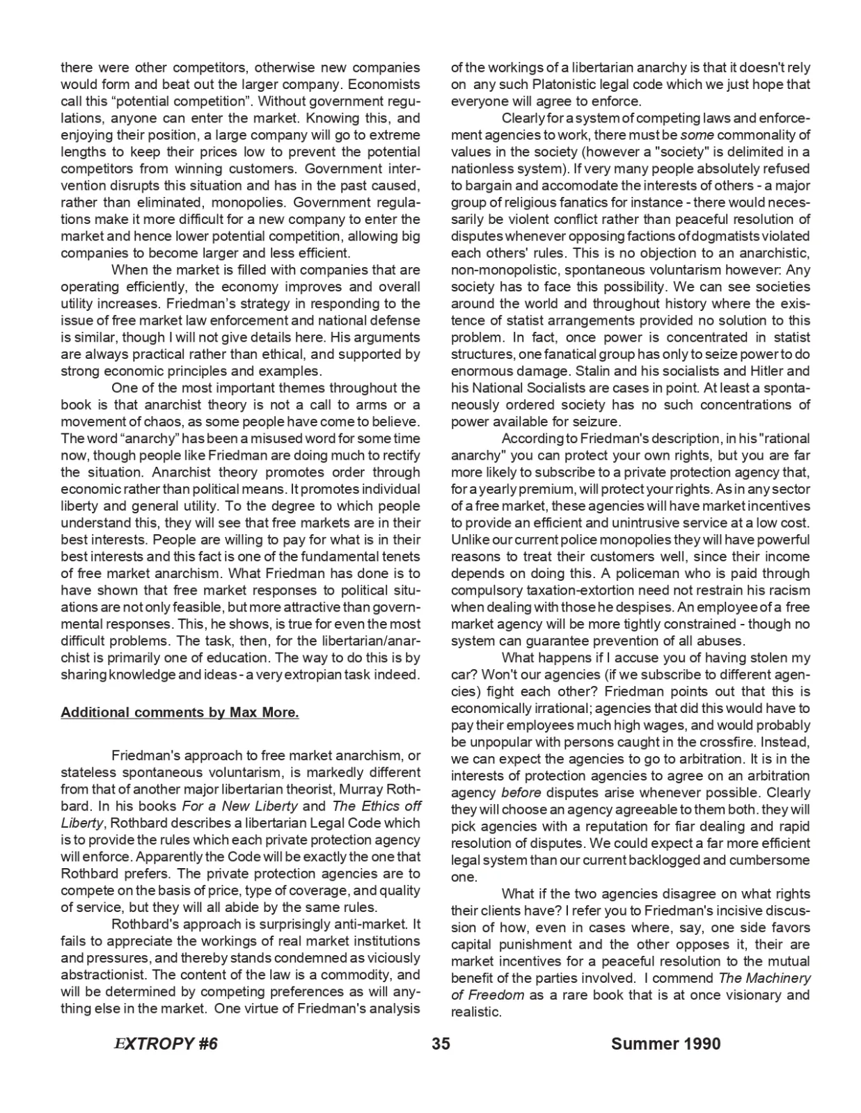 Extropy #6, page 35 (original scan)