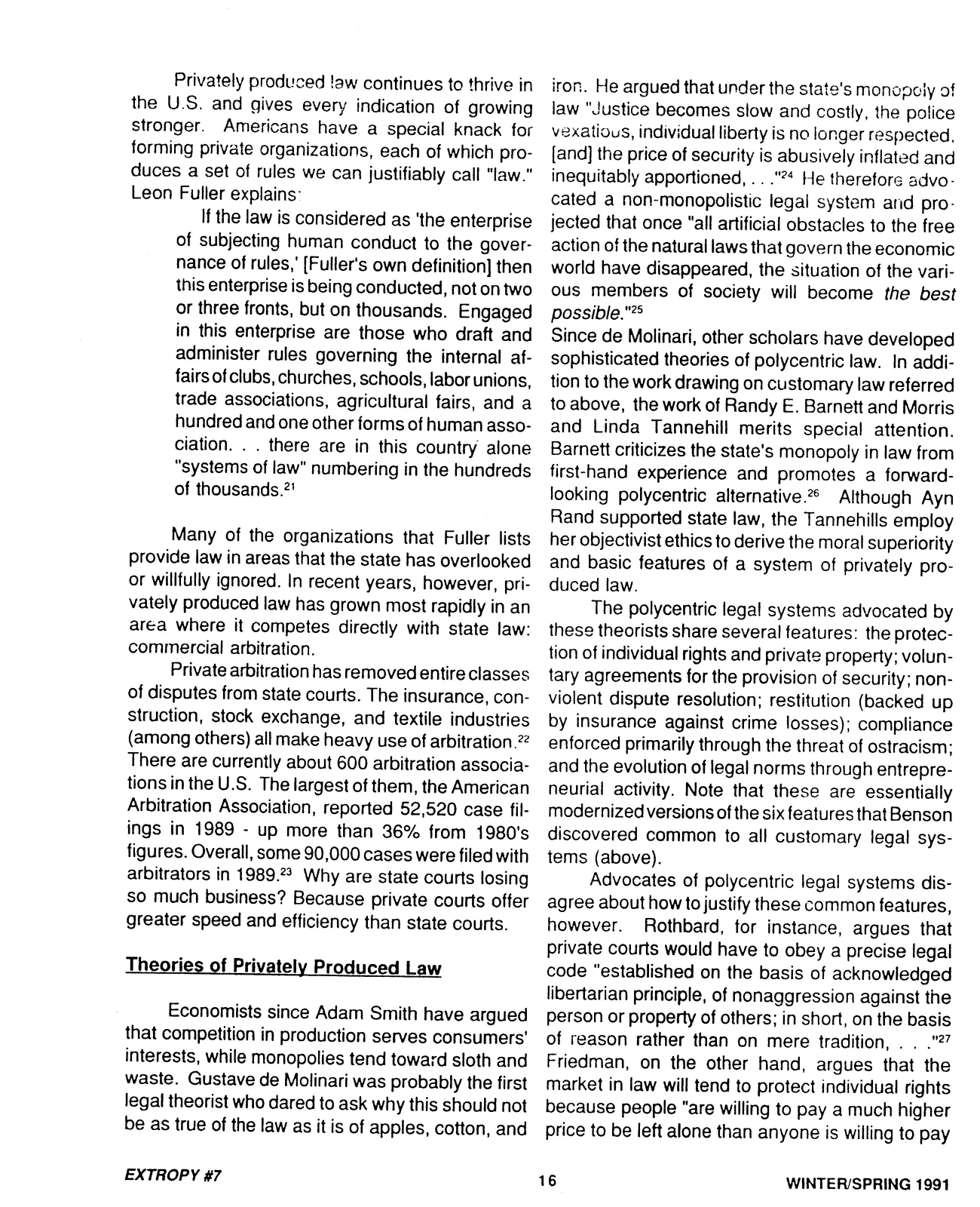 Extropy #7, page 16 (original scan)