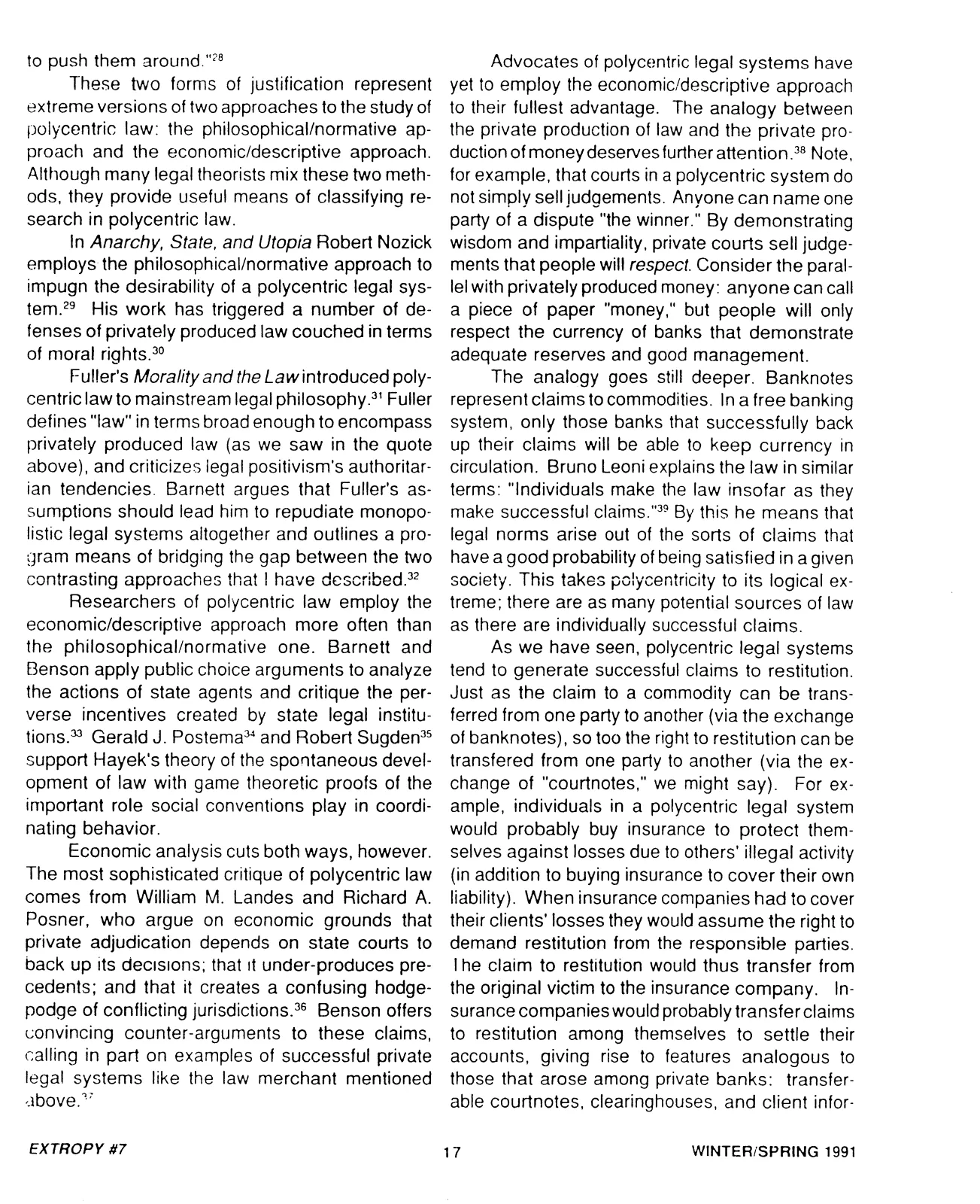 Extropy #7, page 17 (original scan)
