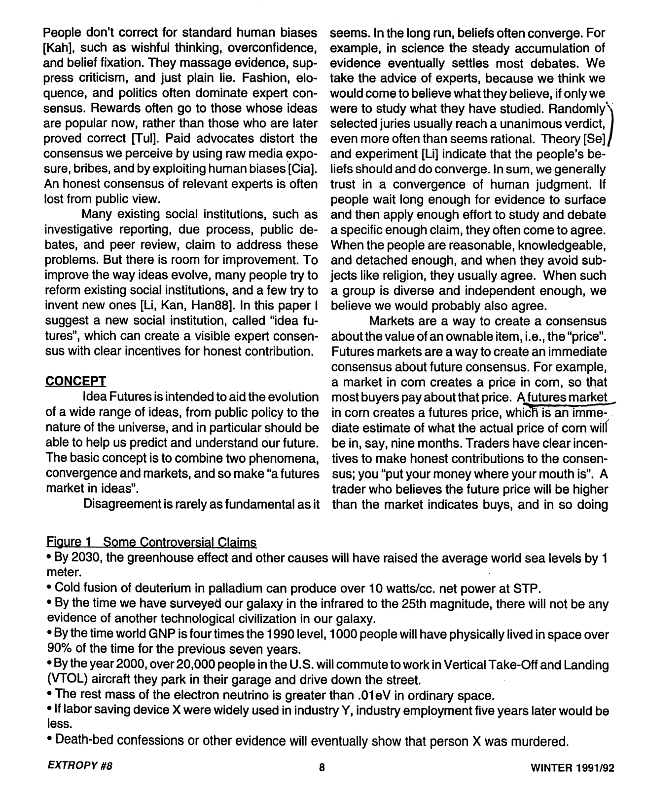 Extropy #8, page 8 (original scan)