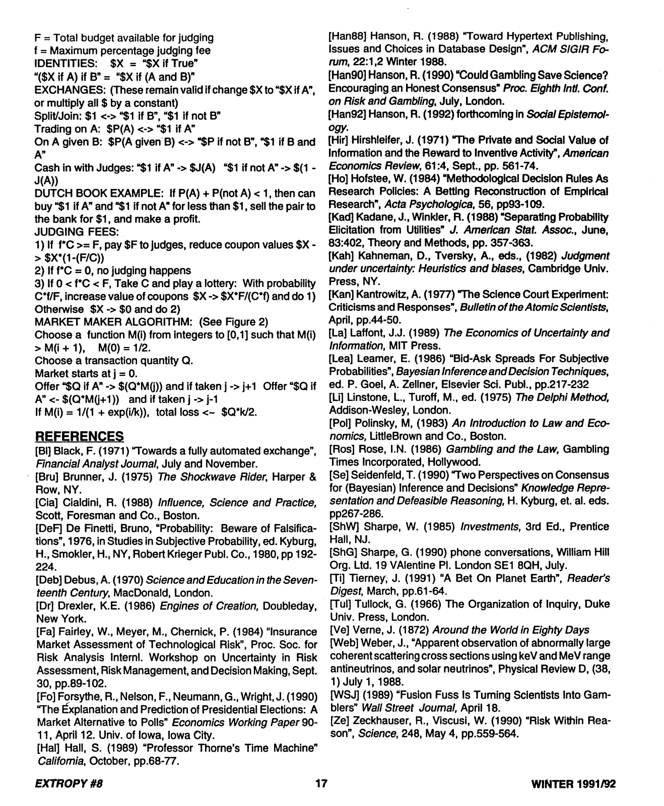Extropy #8, page 17 (original scan)