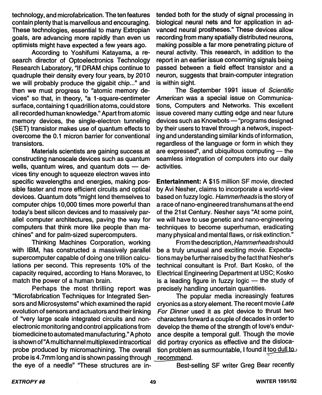 Extropy #8, page 49 (original scan)