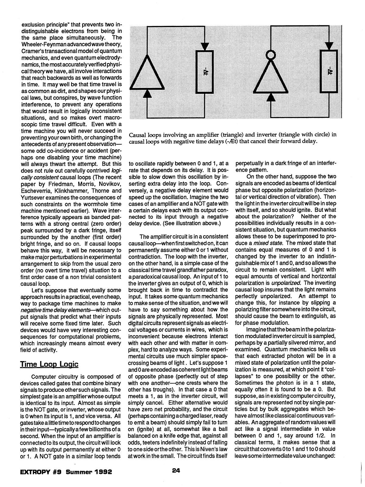 Extropy #9, page 24 (original scan)