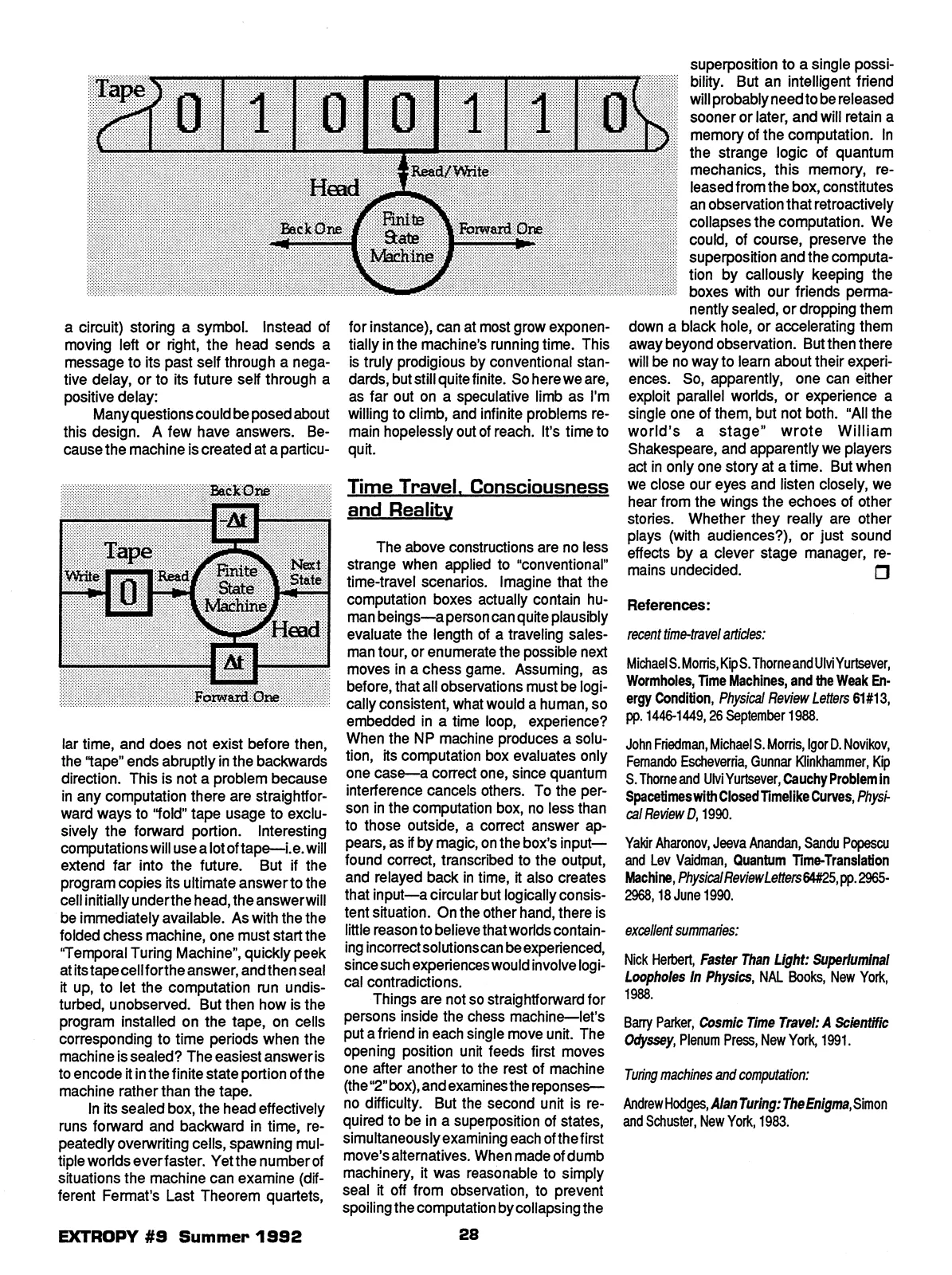 Extropy #9, page 28 (original scan)