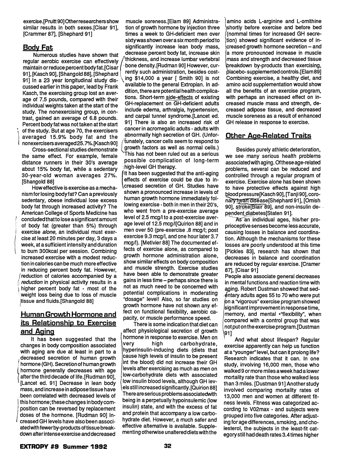 Extropy #9, page 32 (original scan)