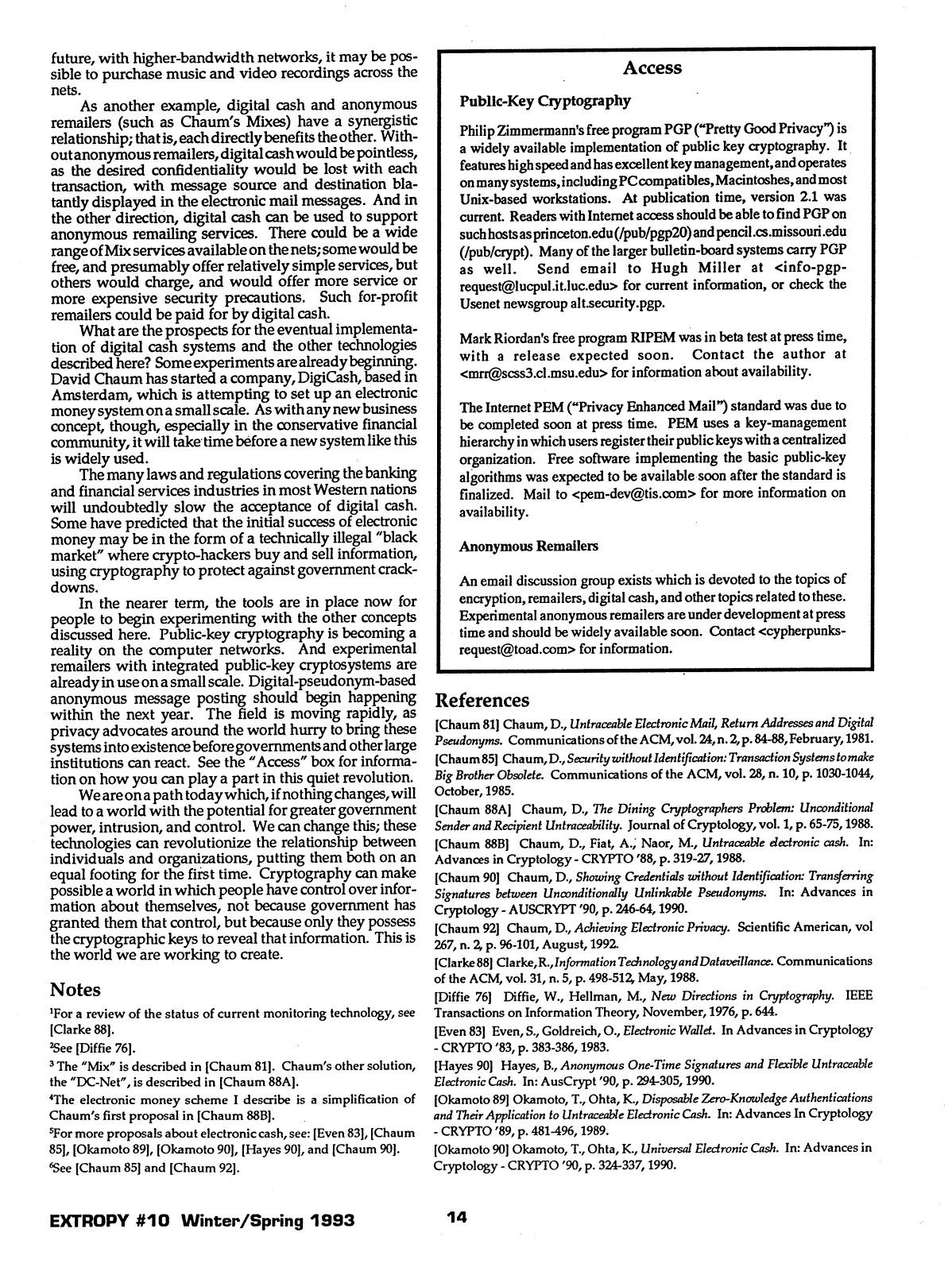 Extropy #10, page 12 (original scan)