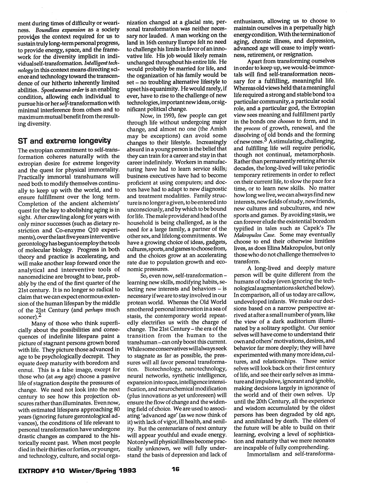 Extropy #10, page 14 (original scan)