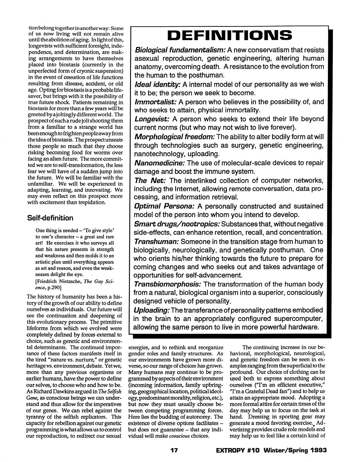 Extropy #10, page 15 (original scan)