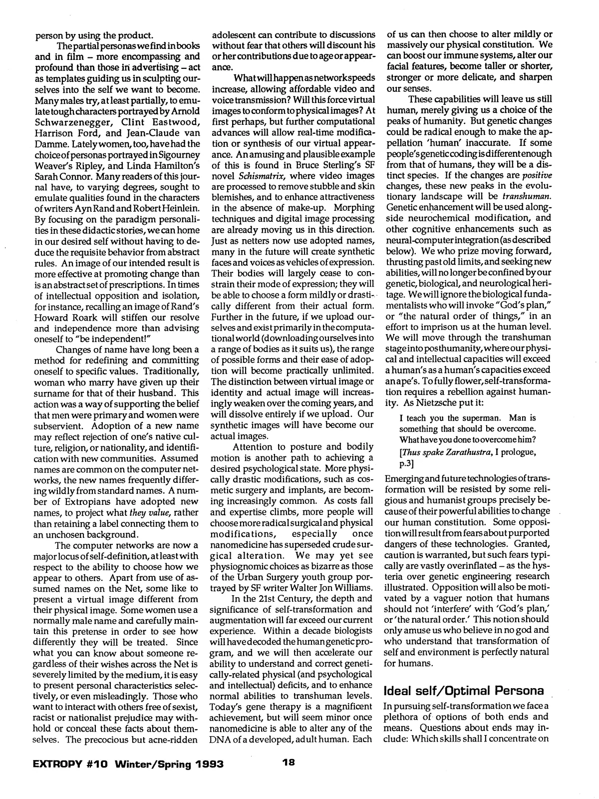 Extropy #10, page 16 (original scan)