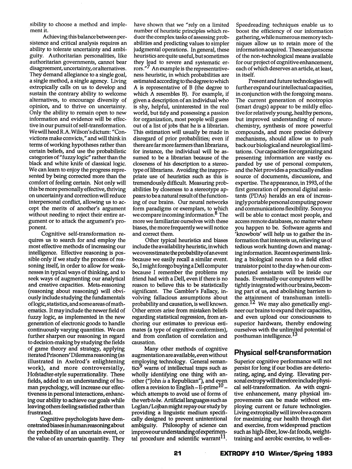 Extropy #10, page 19 (original scan)