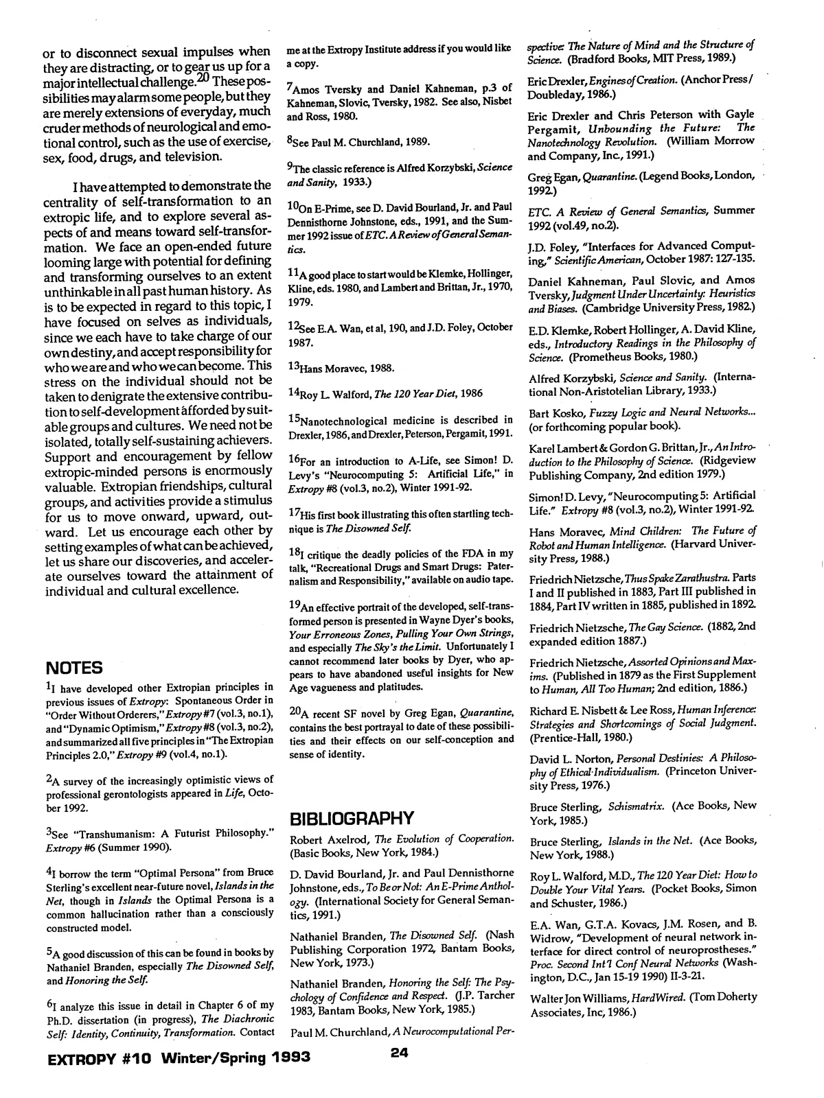 Extropy #10, page 22 (original scan)