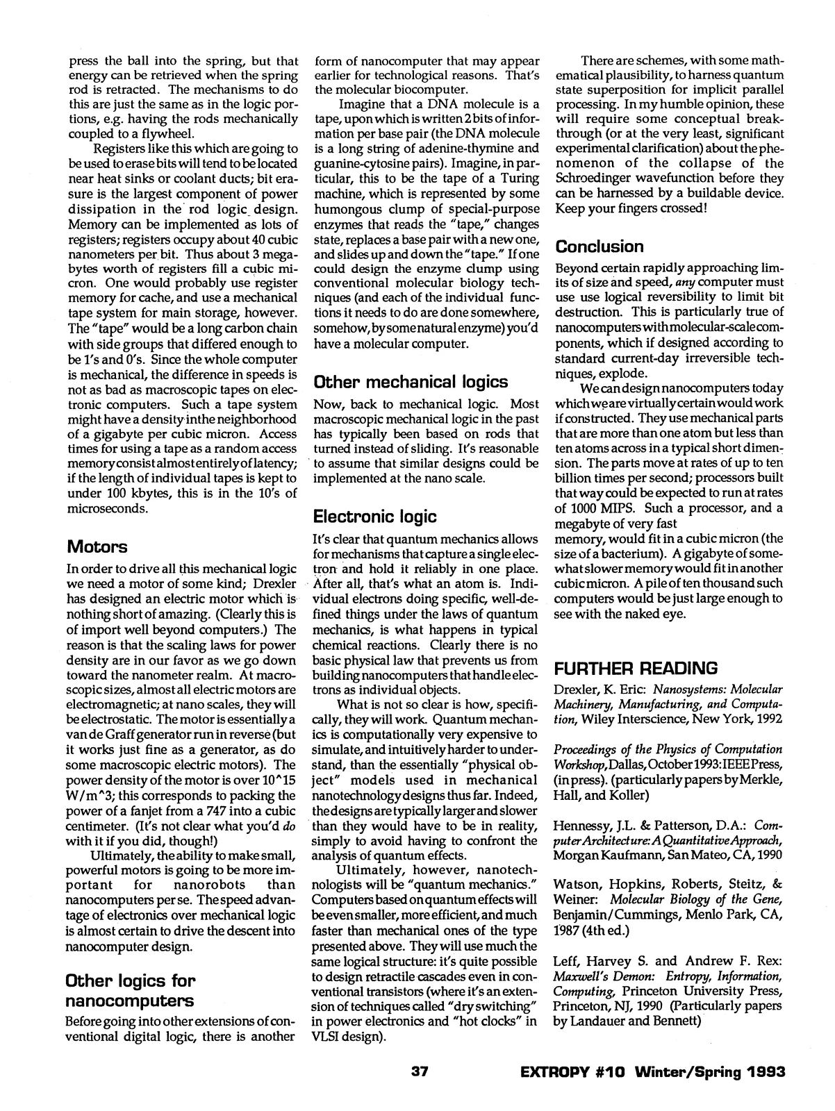 Extropy #10, page 35 (original scan)