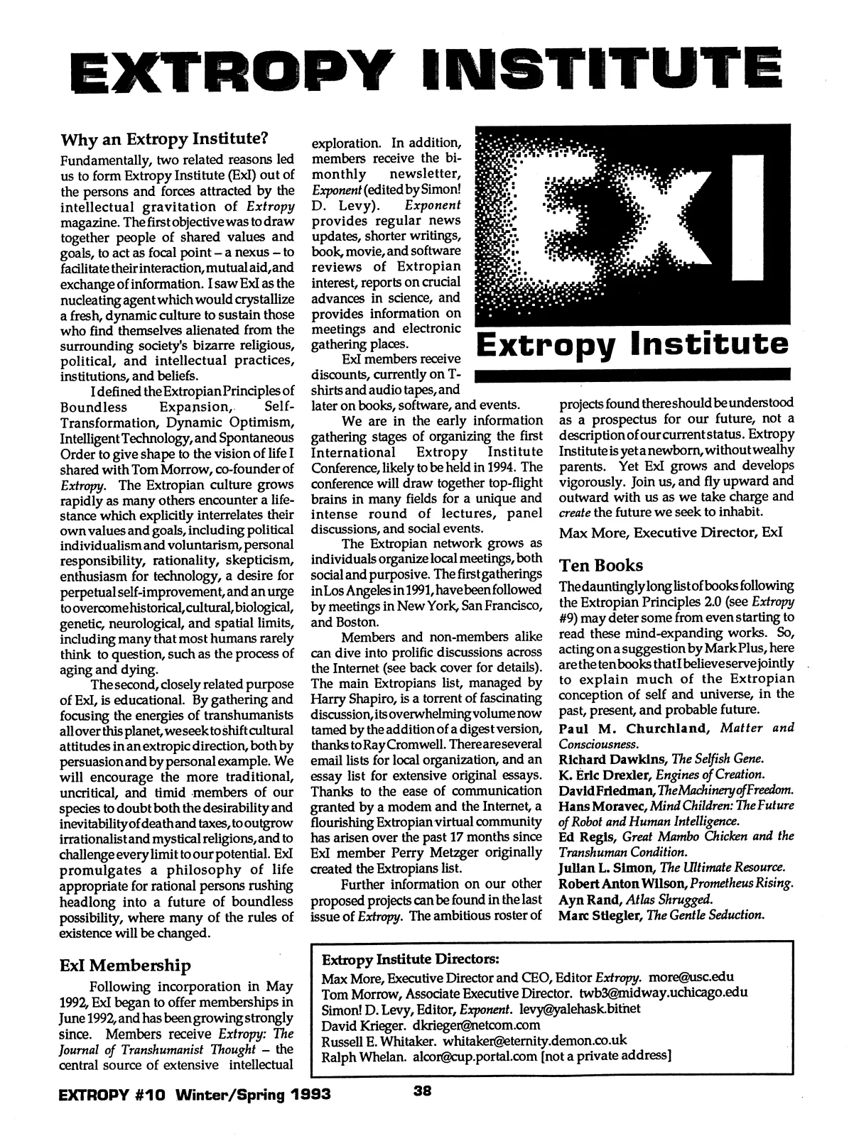 Extropy #10, page 36 (original scan)