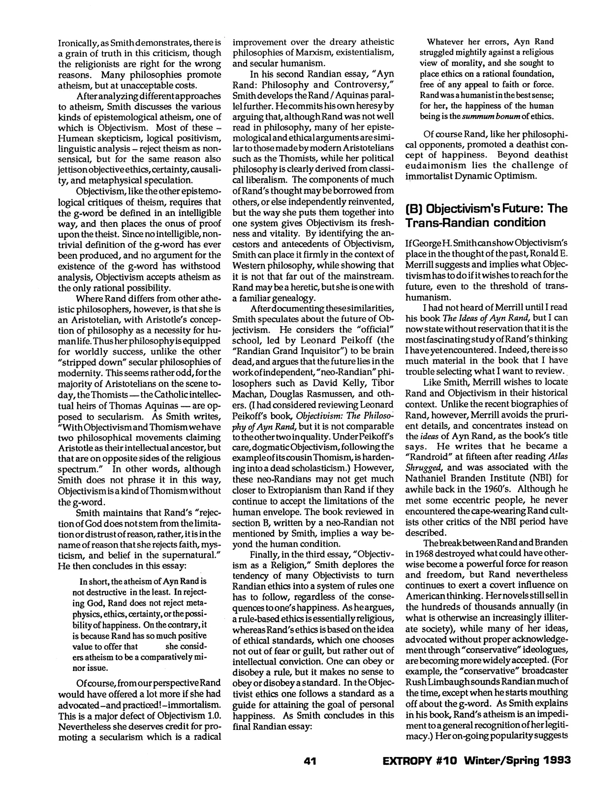 Extropy #10, page 39 (original scan)