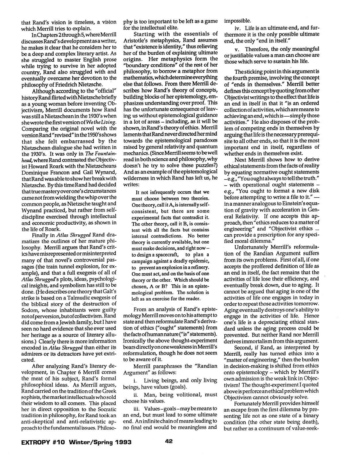 Extropy #10, page 40 (original scan)