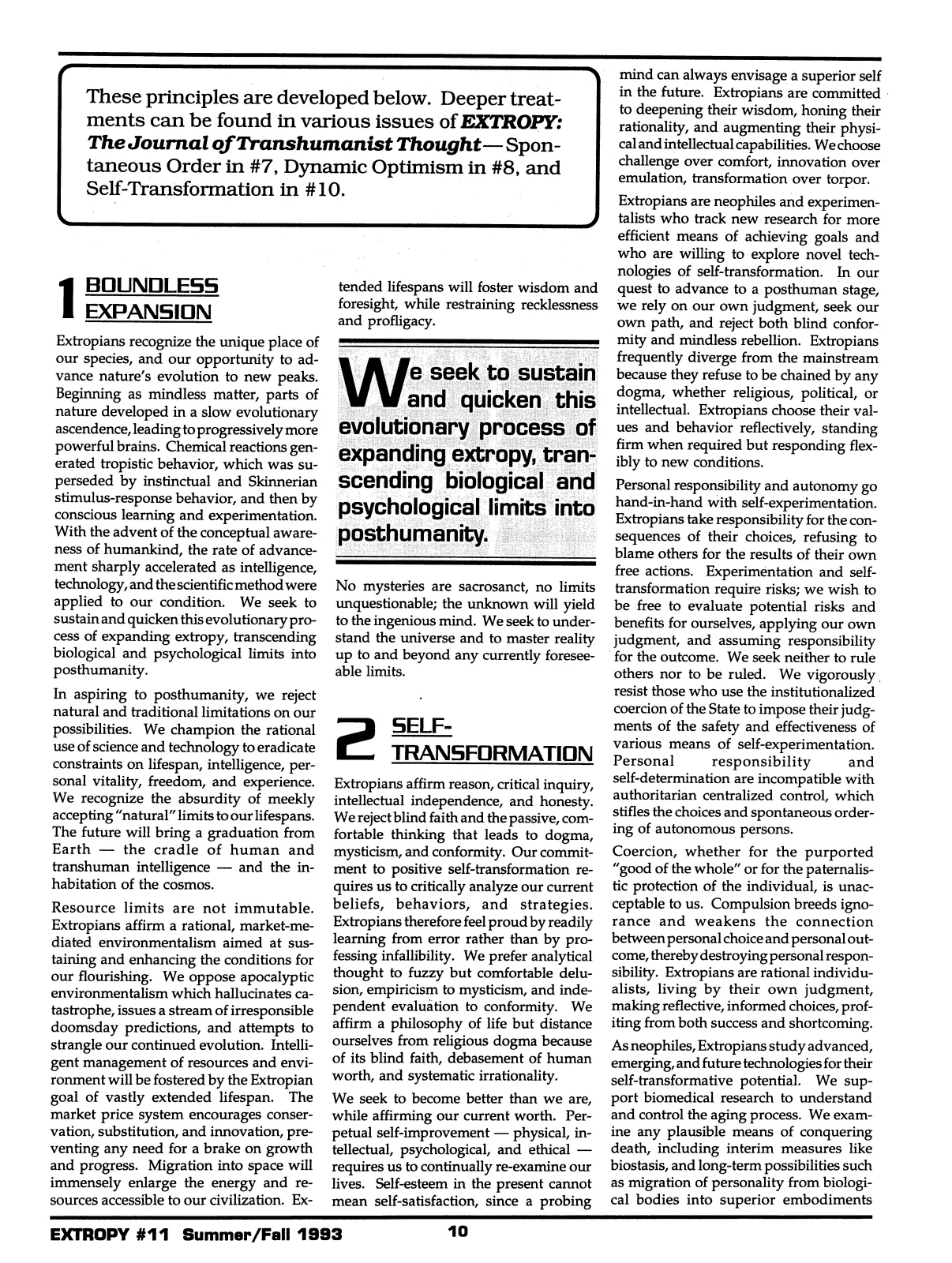 Extropy #11, page 8 (original scan)