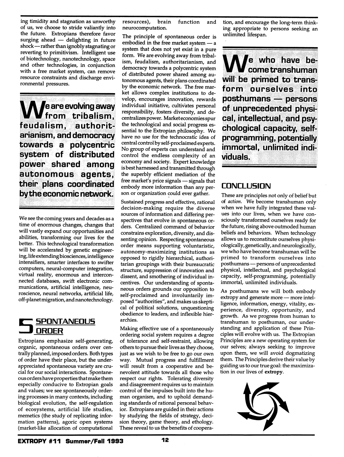 Extropy #11, page 10 (original scan)