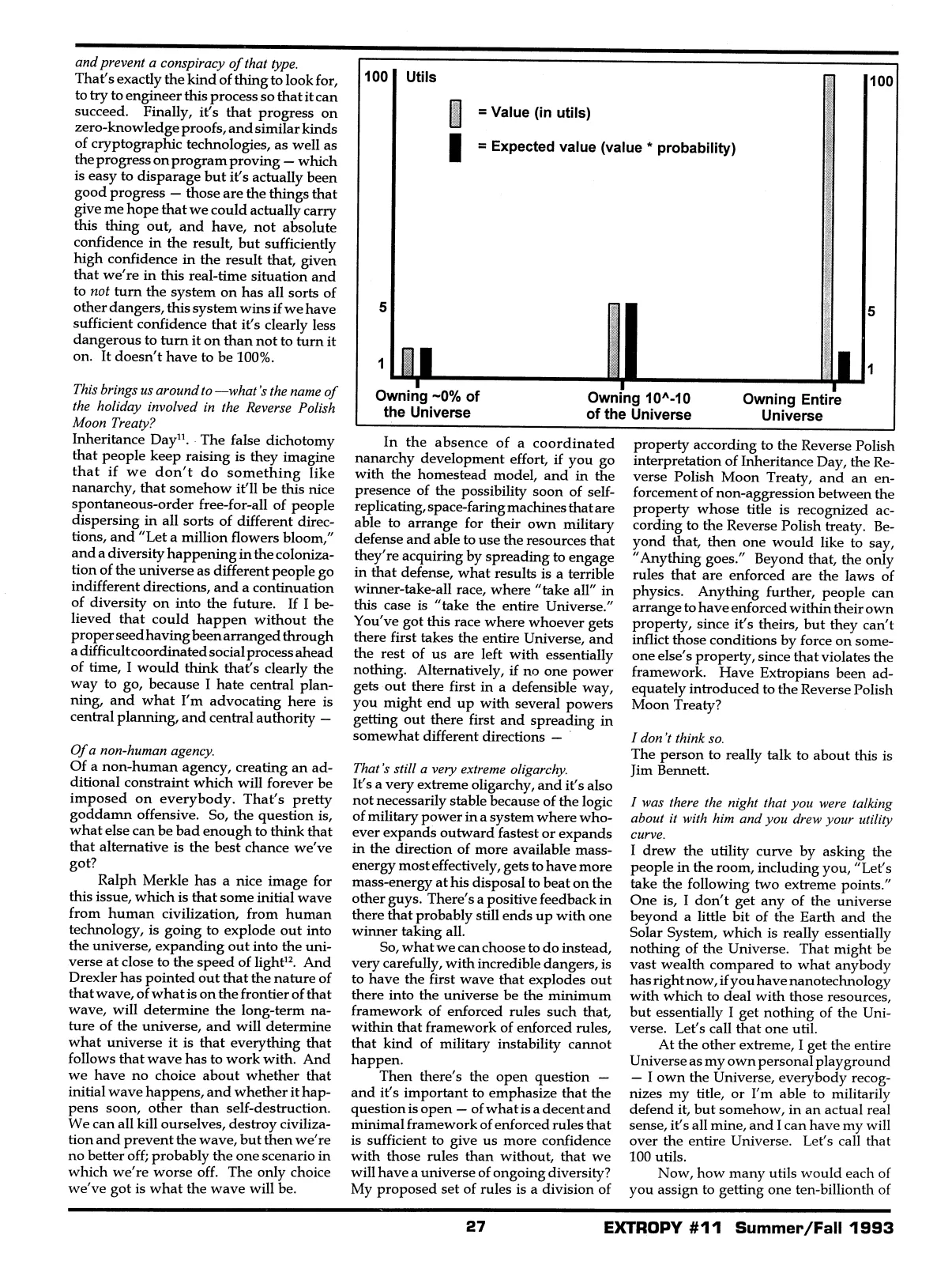 Extropy #11, page 25 (original scan)